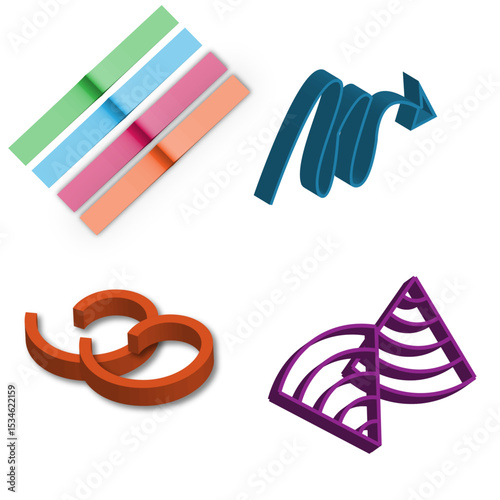 set of colorful vector icons