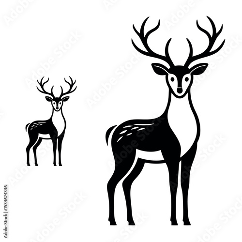 deer silhouette vector