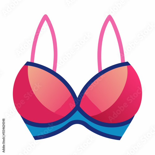 Minimal Bikini Bra Illustration