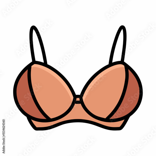 Minimal Bikini Bra Illustration