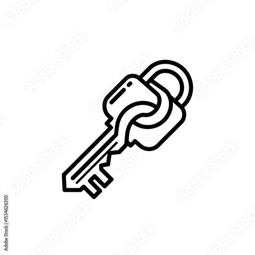 Key and lock icon representing security and access