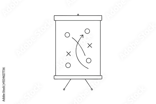 Strategy planning session whiteboard presentation game plan