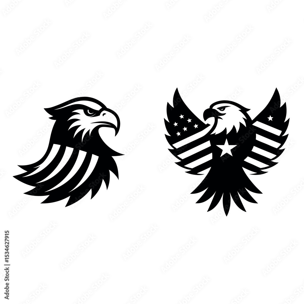 Fototapeta premium eagle silhouette 