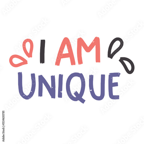 I Am Unique Text