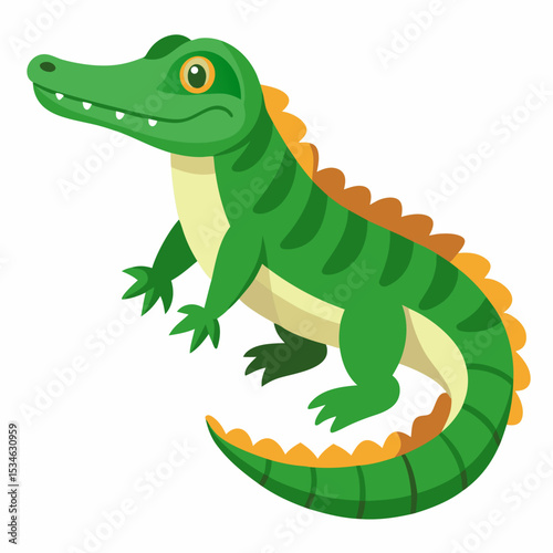 White Background Caiman Art