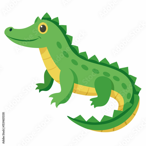 White Background Caiman Art