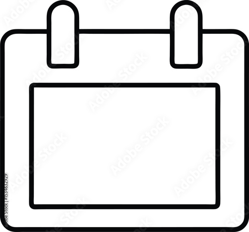 Simple Calendar Icon Clean Design for Scheduling and Organization