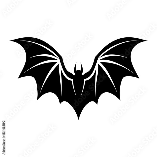 Bat wings vector silhouette art