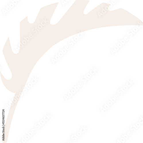 Abstract Leaf Silhouette