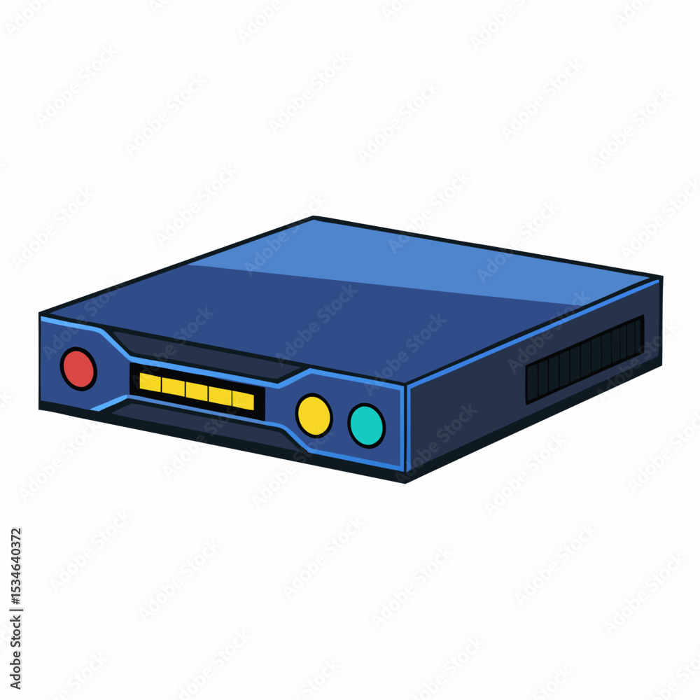 Obraz premium Minimal Blu-ray Player Illustration