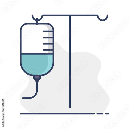 IV Stand vector icon. Medical sign