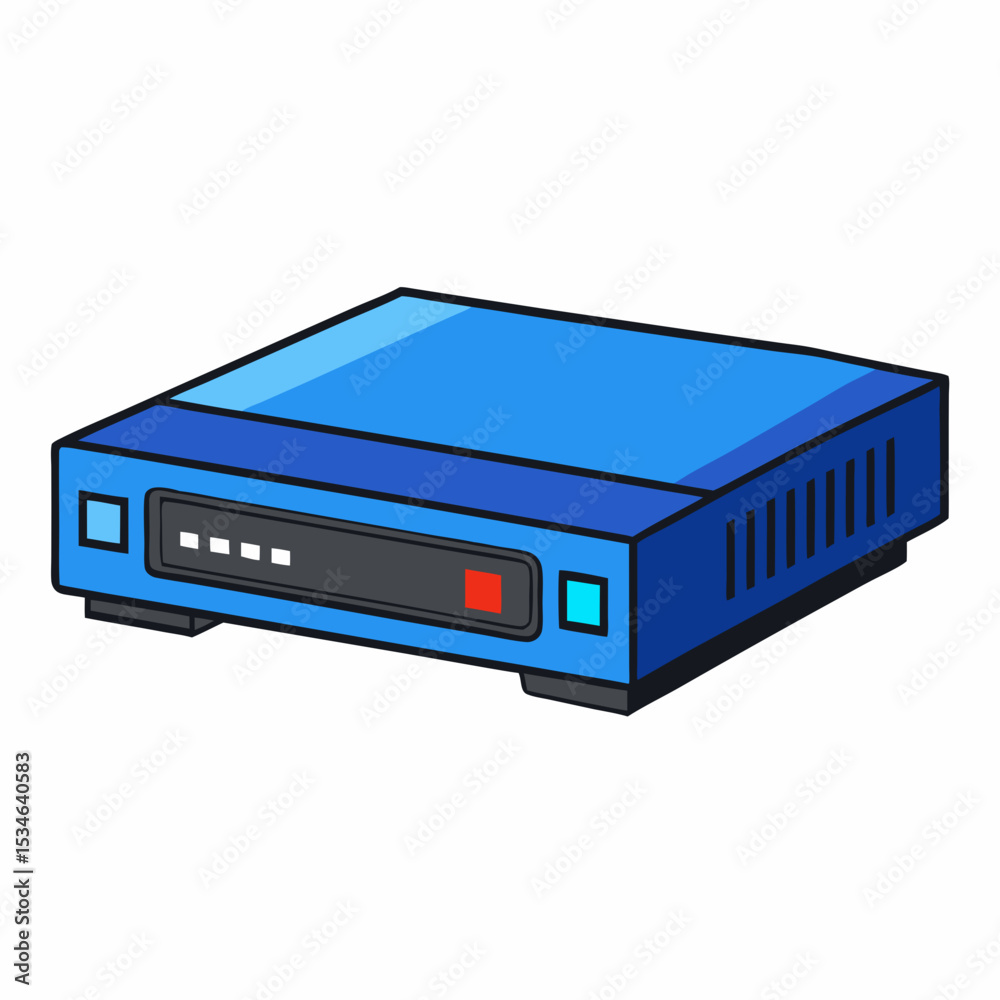 Minimal Blu-ray Player Illustration Minimal Blu-ray Player Illustration