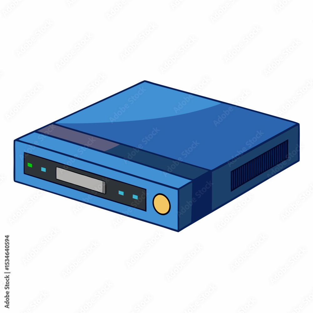 Obraz premium Minimal Blu-ray Player Illustration
