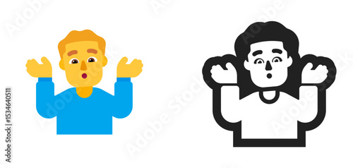 Person Raising Hands Blue Shirt Yellow