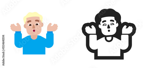 Person Raising Hands Blue Shirt Light Skin