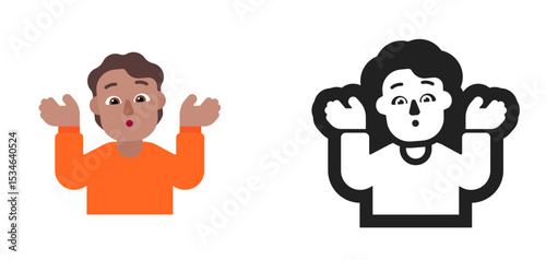 Person Raising Hands Medium Skin