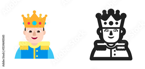 King with Crown Very Light Skin