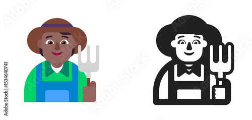 Farmer Medium Dark Skin Female