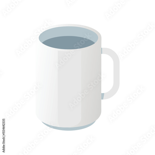 Simple White Mug A Clean and Modern Design for Your Hot Beverages