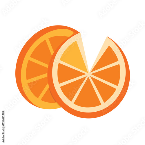 Juicy Orange Slices A Vibrant Illustration of Citrus Fruit