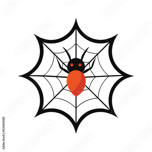 Spooky Spider Web Illustration A Creepy Crawly Design for Halloween