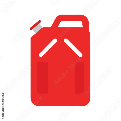 Red Plastic Fuel Jerrycan Portable Fuel Container for Transportation