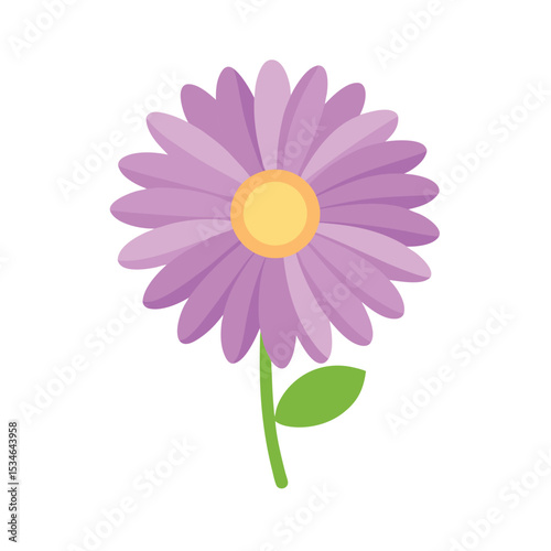 Vibrant Purple Daisy Flower Nature's Colorful Delight