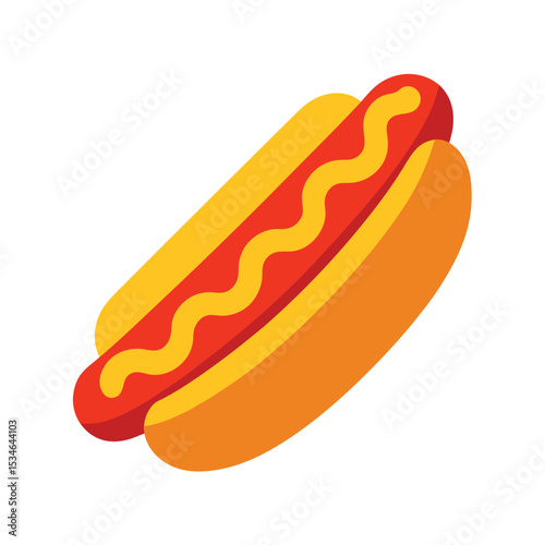 Delicious Hot Dog Illustration A Classic American Food Icon