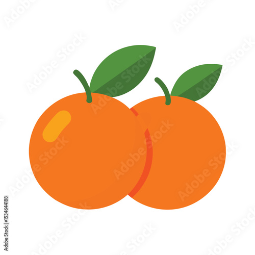 Juicy Oranges Fresh Citrus Fruits Illustration