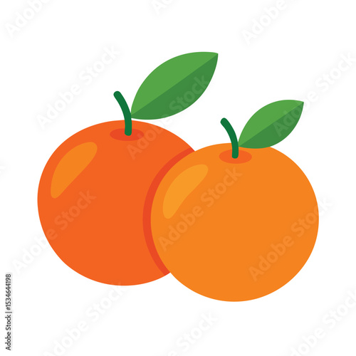Vibrant Juicy Oranges A Delightful Duo of Fresh Citrus Fruits