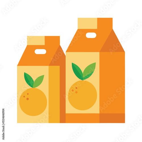 Orange Juice Packaging Design Carton Box Mockups for Fresh Juice Products