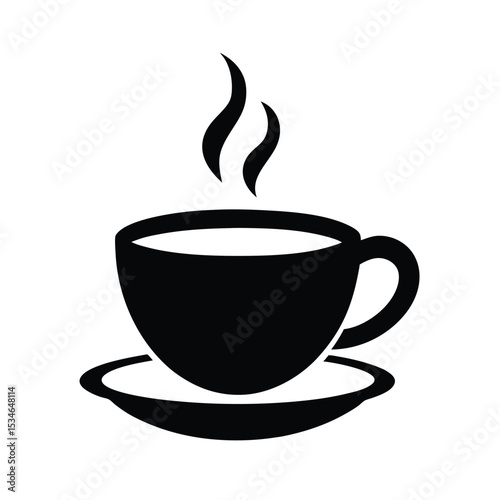 Aromatic Steam, Warmth, and Comfort A Simple Cup of Coffee Illustration