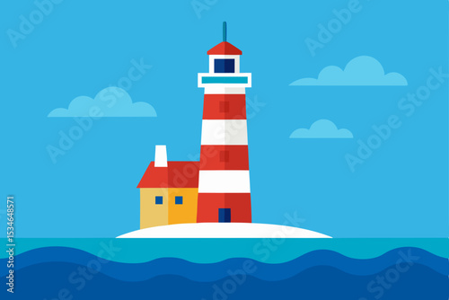 lighthouse in the background