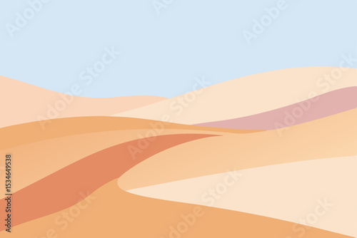 Vast desert and beach landscapes with rolling sand dunes under a dry sky