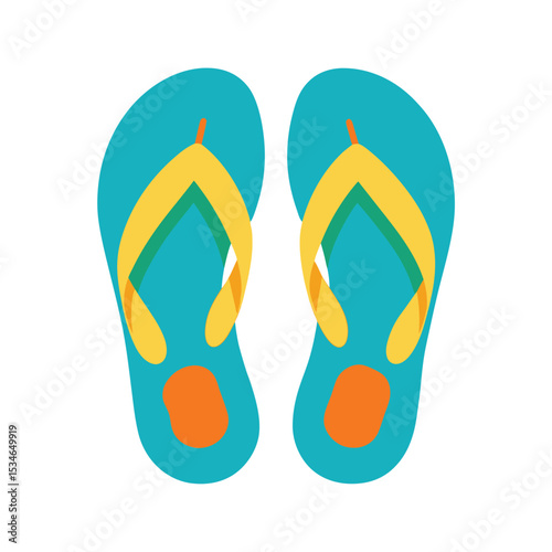 Summer Vacation Essentials Colorful Flip-Flops for Beach Fun