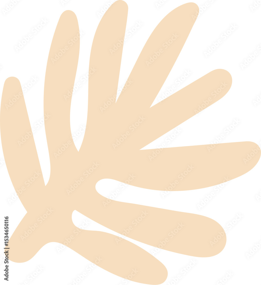 Obraz premium Abstract Leaf Silhouette