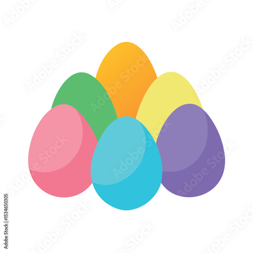 Colorful Easter Eggs A Festive Spring Celebration