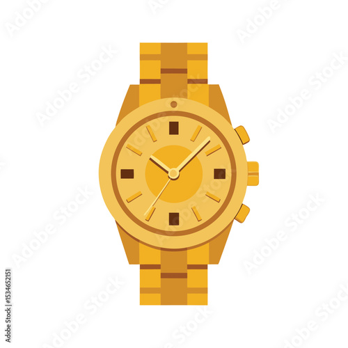 Luxury Golden Wristwatch Elegant Timepiece Design