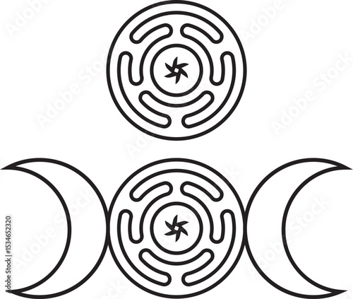 Hecate Wheel symbol Greek goddess stropholos of Hecate