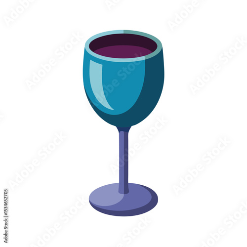 Elegant Teal Wine Glass A Sip of Sophistication