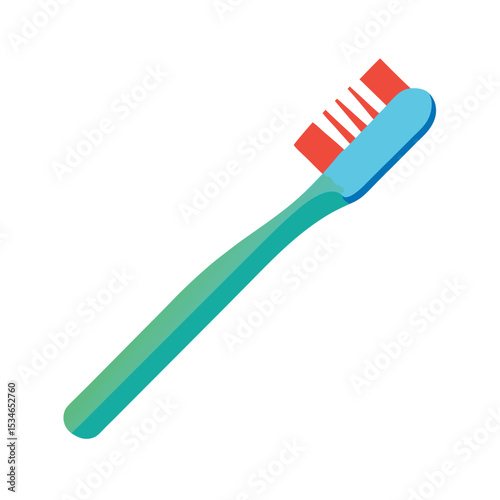 Essential Oral Hygiene A Colorful Toothbrush Illustration