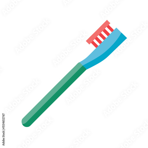 Essential Oral Hygiene A Colorful Toothbrush Illustration