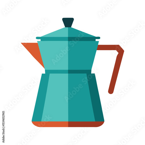 Stylish Teal Coffee Maker  A Modern Icon for Your Kitchen