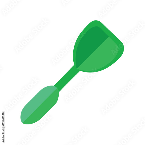 Green Spatula Kitchen Utensil Cooking Tool Icon Design