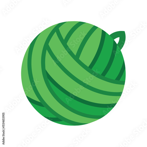 Green Yarn Ball A Perfect Craft Supply for Knitting and Crochet Projects