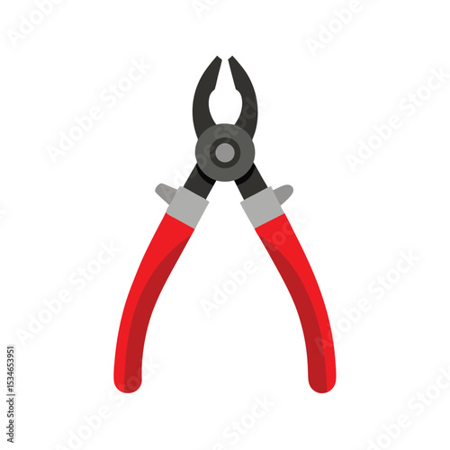 Versatile Red-Handled Pliers Essential Tool for DIY Projects and Repairs