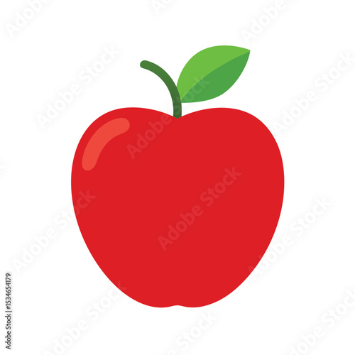 Red Apple Illustration A Vibrant and Delicious Fruit Graphic