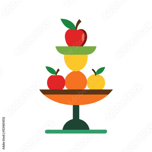 Vibrant Fruit Platter A Delightful Arrangement of Apples, Oranges, and More
