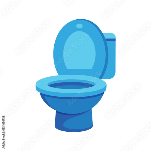 Clean and Modern Toilet Design Blue Ceramic Bathroom Fixture