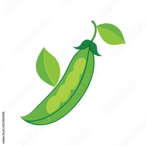 Fresh Green Peas A Vibrant Illustration of Nature's Goodness